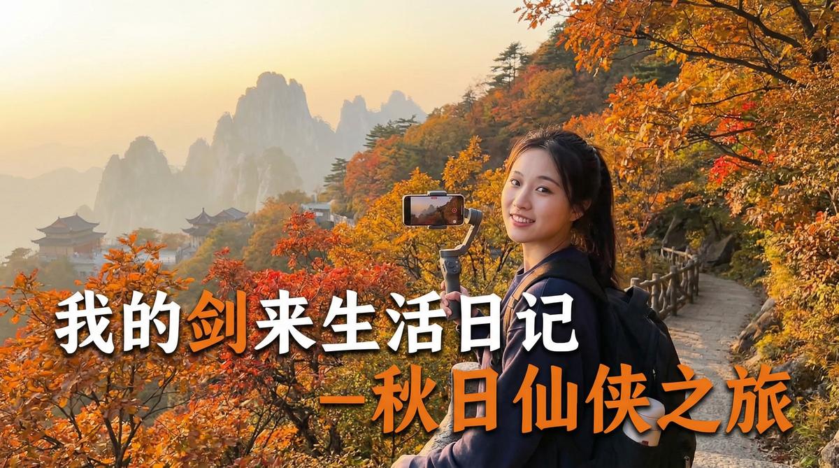 抖阴生活视频 - 抖阴户外生活视频：秋日山野Vlog视频 手持稳定器视频拍摄教